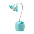 thumbnail image 1 of LED Student Study Desk Lamp with Pen Holder, Eye Protection Desk Lamp for Dormitory Bedroom Homework Reading, Blue, 1 of 6