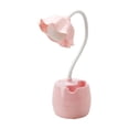 thumbnail image 1 of LED Student Study Desk Lamp with Pen Holder, Eye Protection Desk Lamp for Dormitory Bedroom Homework Reading, Pink, 1 of 6
