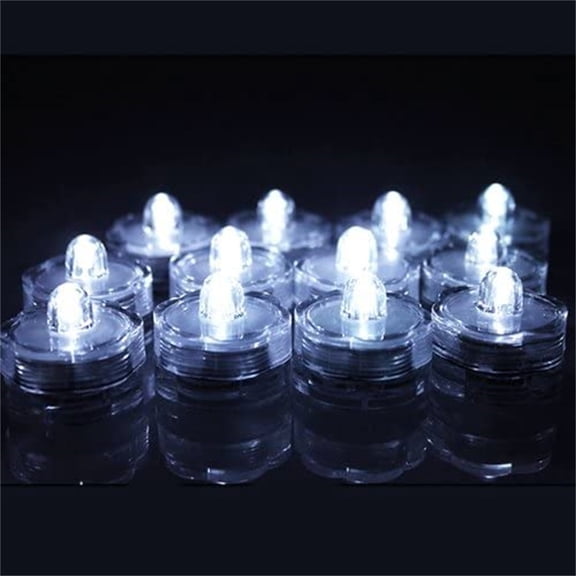 LED Submersible Waterproof Wedding/Party/Floral/Fish Tank Decoration Tea Vase Battery Light Candles-6/12/24/36/48pcs