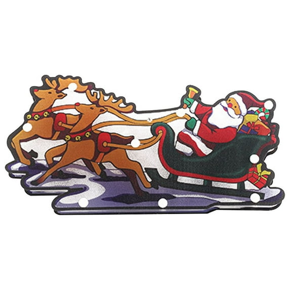 LED Suction Cup Light String Christmas Window Decoration Scene Lighting Battery Operated