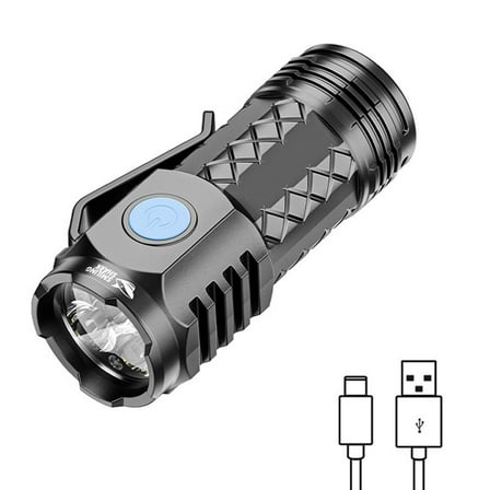 LED Super Bright Flashlight Portable Mini Burst Flash Rechargeable Torch