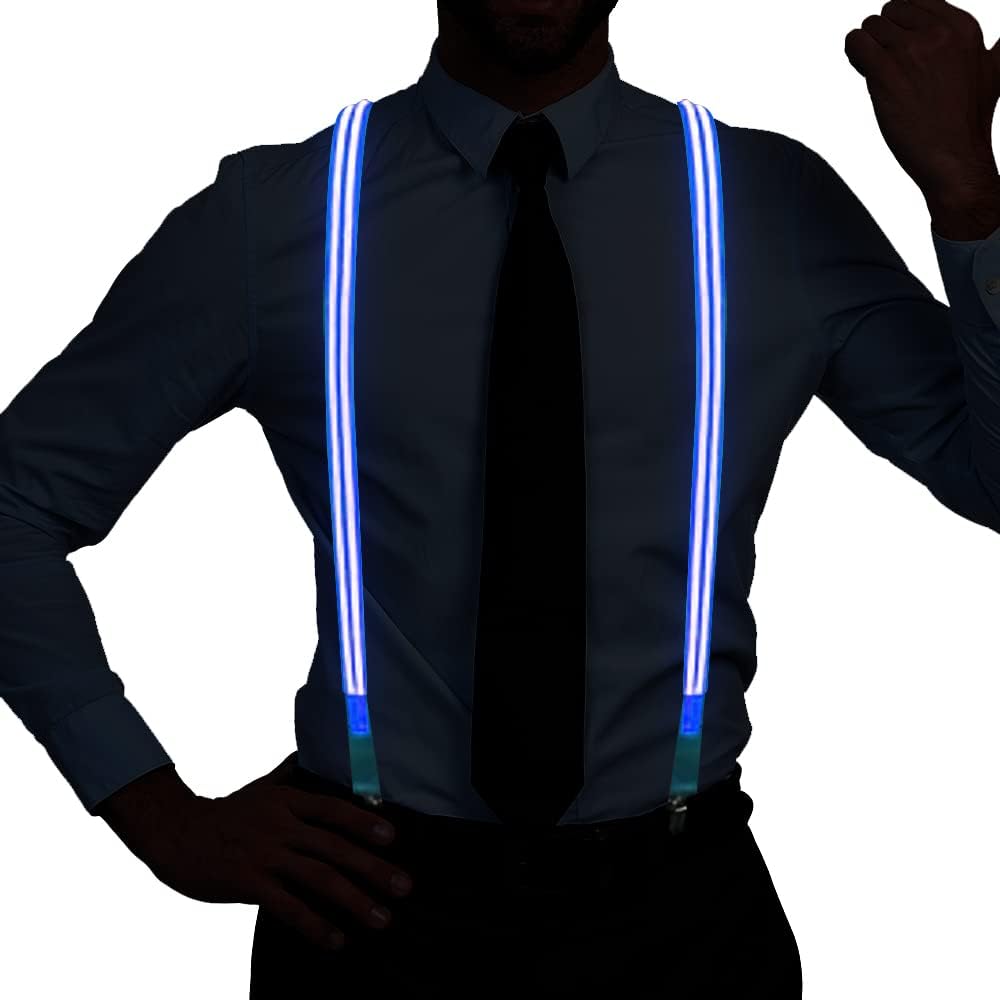 LED Suspenders,Back Suspenders LED Light Suspenders Neon Stripe Light ...