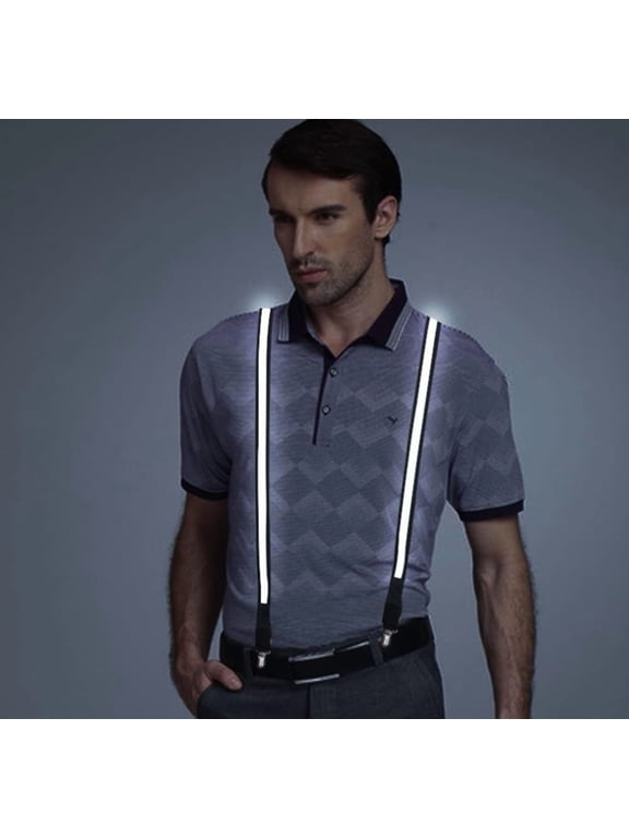 LED Suspenders, Back Suspenders LED Light Suspenders Neon Stripe Light Up LED Suspenders Y Shape Suspenders USB