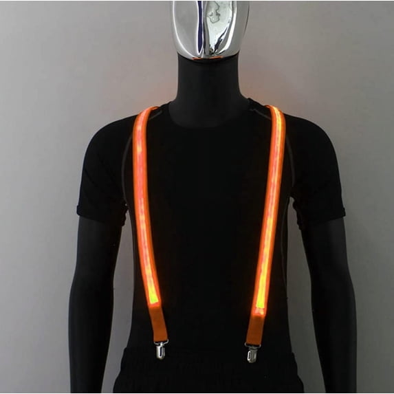 LED Suspenders, Back Suspenders LED Light Suspenders Neon Stripe Light ...