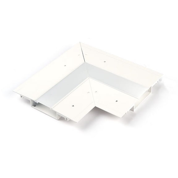 LED-T-CTC1-WT-WAC Lighting-InvisiLED-Lateral Corner for Symmetrical Recessed Channel-6 Inches Wide by 0.5 Inches High