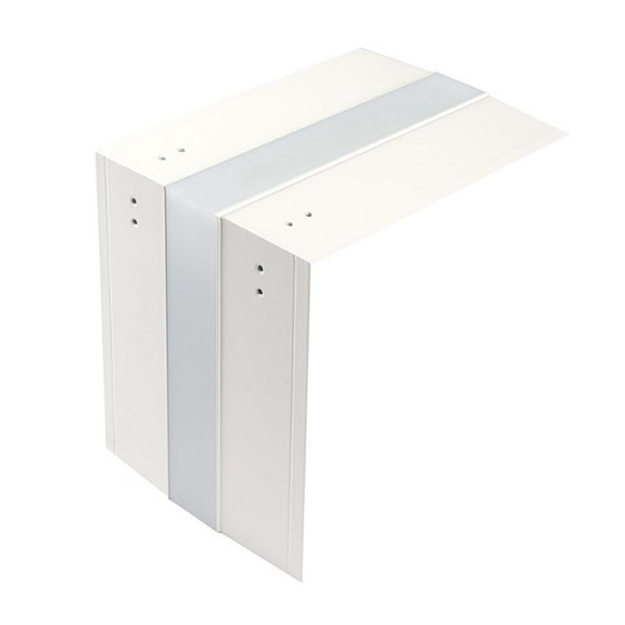 LED-T-WTW1-WT-WAC Lighting-InvisiLED-Outside Corner for Symmetrical Recessed Channel-6 Inches Wide by 4.88 Inches High