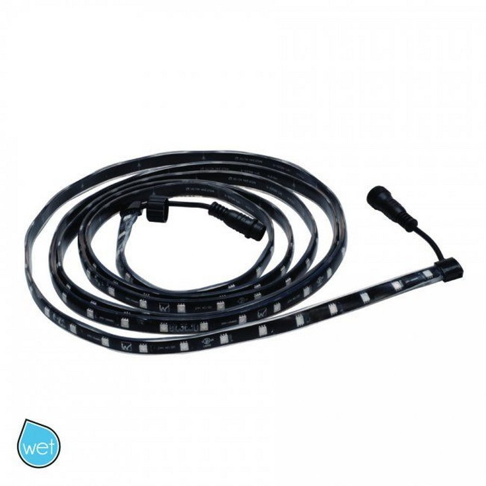 Flexible Silicone 60'' Black LED Under Cabinet Tape Light