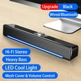LED TV Sound Bar Computer Speakers AUX Wired Wireless Bluetooth Speaker