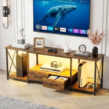 Naomi Home Zola Wall Mounted TV Panel Unit, Multi Storage Media Center ...