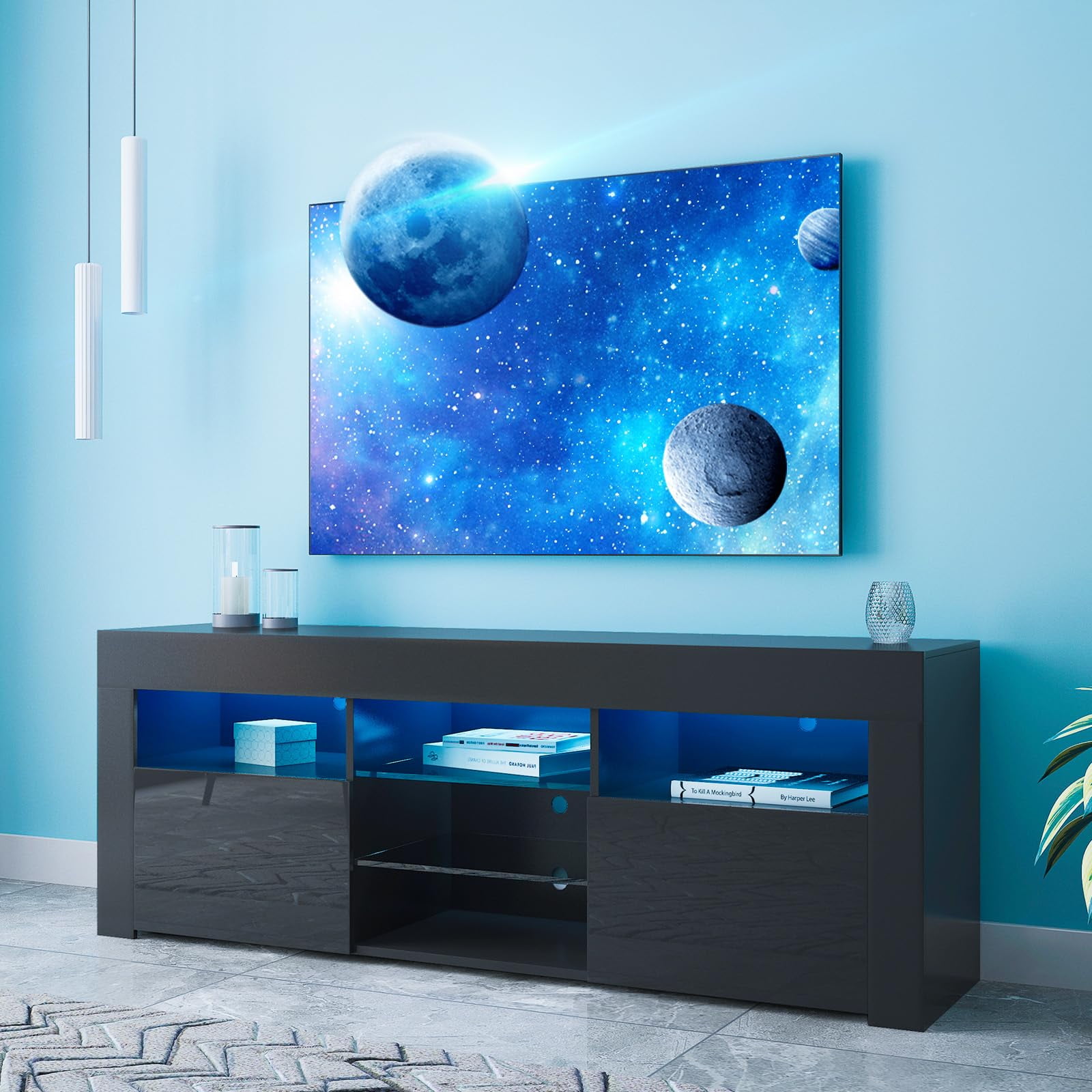 LED TV Stand For 65 Inch TV Modern Entertainment Center With LED led-tv-stand-for-65-inch-tv-modern-entertainment-center-with-led