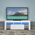 thumbnail image 1 of LED TV Stand Wood TV Console with Storage Drawers LED TV Media Stand Entertainment Center with 16 Colors LED Light Up to 43" for Gaming Living Room Bedroom white, 1 of 5
