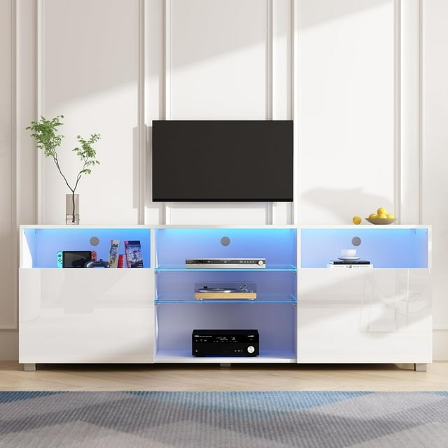 LED TV Stand for 75/80 inch TV Television Center Media Console with