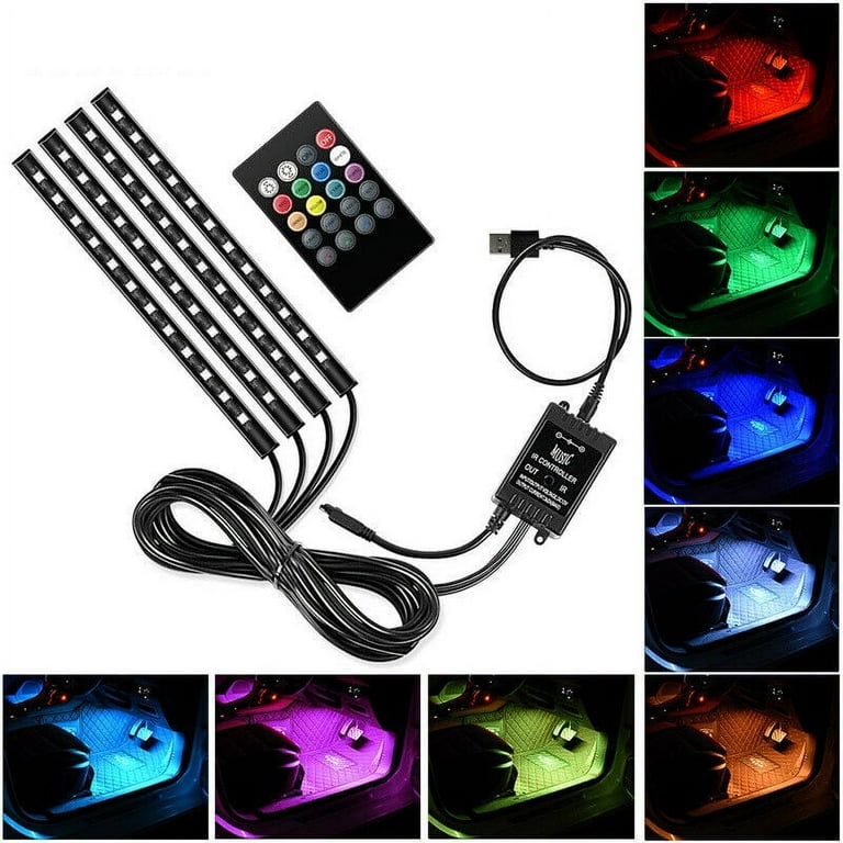 LED TV USB Backlight Kit Computer RGB LED Light Strip TV Background Lights  4x 