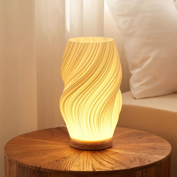 LED Table Lamps French Cream style 3D desk lamp Decoration Lamp USB Plug Night Light Three-color Dimming Bedside Lamp Lighting