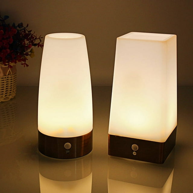 LED Table Night Lights, Desk Table Lamp Wireless PIR Motion Sensor