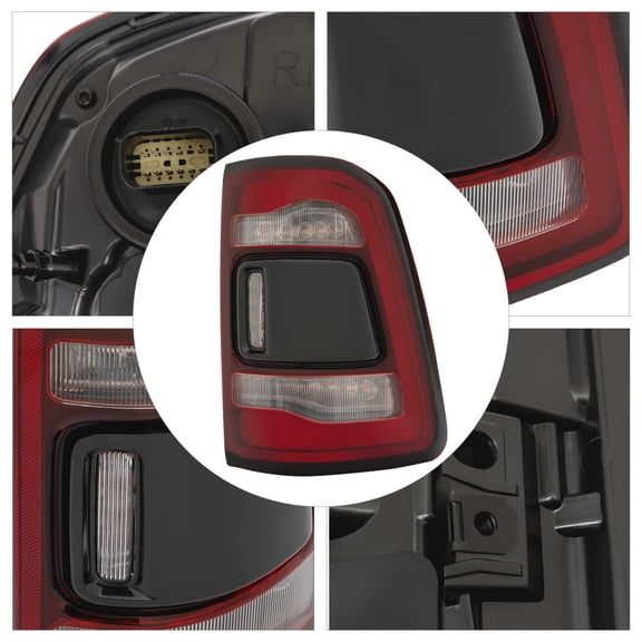 LED Tail Light Assembly Passenger Side for 20192022 Ram 1500 Right Rear LED Brake, Turn & Reverse Light Replacement (OE 68262532AE) W/ Blind Spot Ready Housing, PlugIn Fit