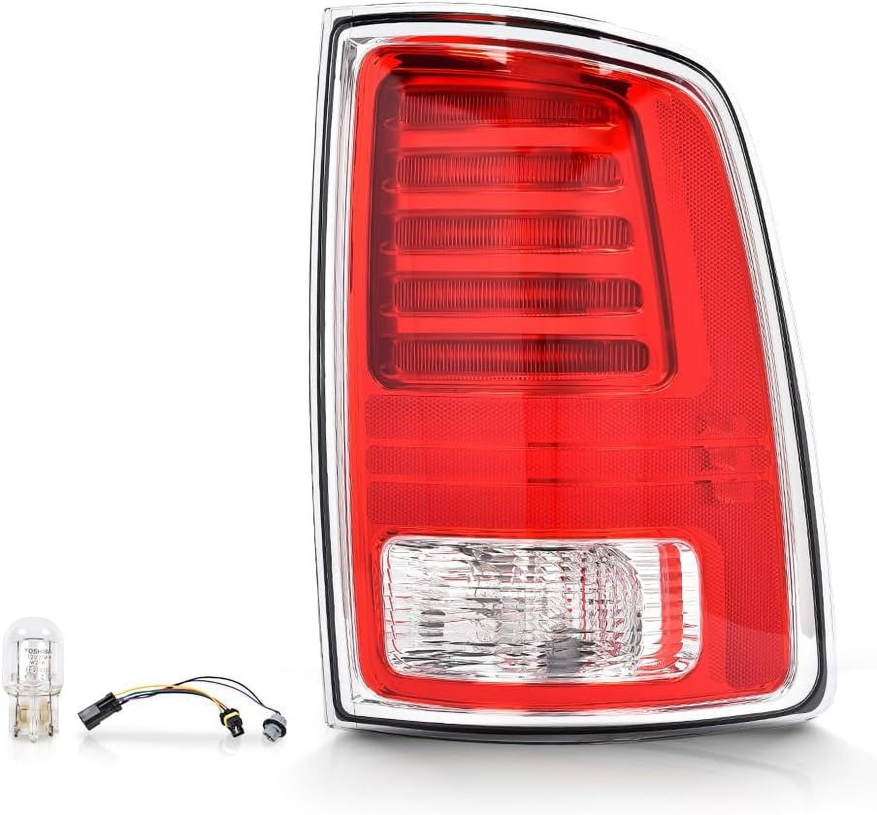 LED Tail Light Compatible With 2013-2018 Dodge Ram 1500 2500 3500-Included Bulb&Harness Right Side Rear Taillights Brake Lamp Assembly