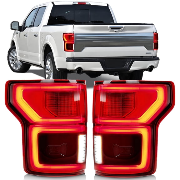 LED Tail Light For 2018-2020 Ford F-150 W/ Blind Spot Brake Lamp Pair Left+Right