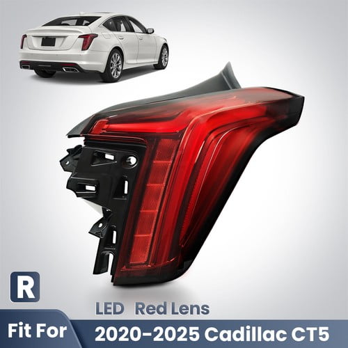 LED Tail Light For 2020-2024 2025 Cadillac CT5 Red Lens Rear Right Passenger