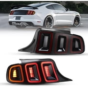 LED Tail Lights Assembly Compatible with 2010-2014 Ford Mustang,Rear Brake Lamp Taillights Replacement Super Brightness 1 PairRed Lens