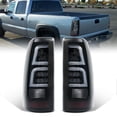 thumbnail image 1 of LED Tail Lights Brake Lamps Compatible with Chevy Silverado/GMC 1999 2000 2001 2002 1500 2500 3500 1500 HD 2500 HD, Black, 1 of 9