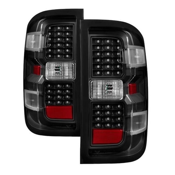 LED Tail Lights Chevy 1500 2014-2016 - Black