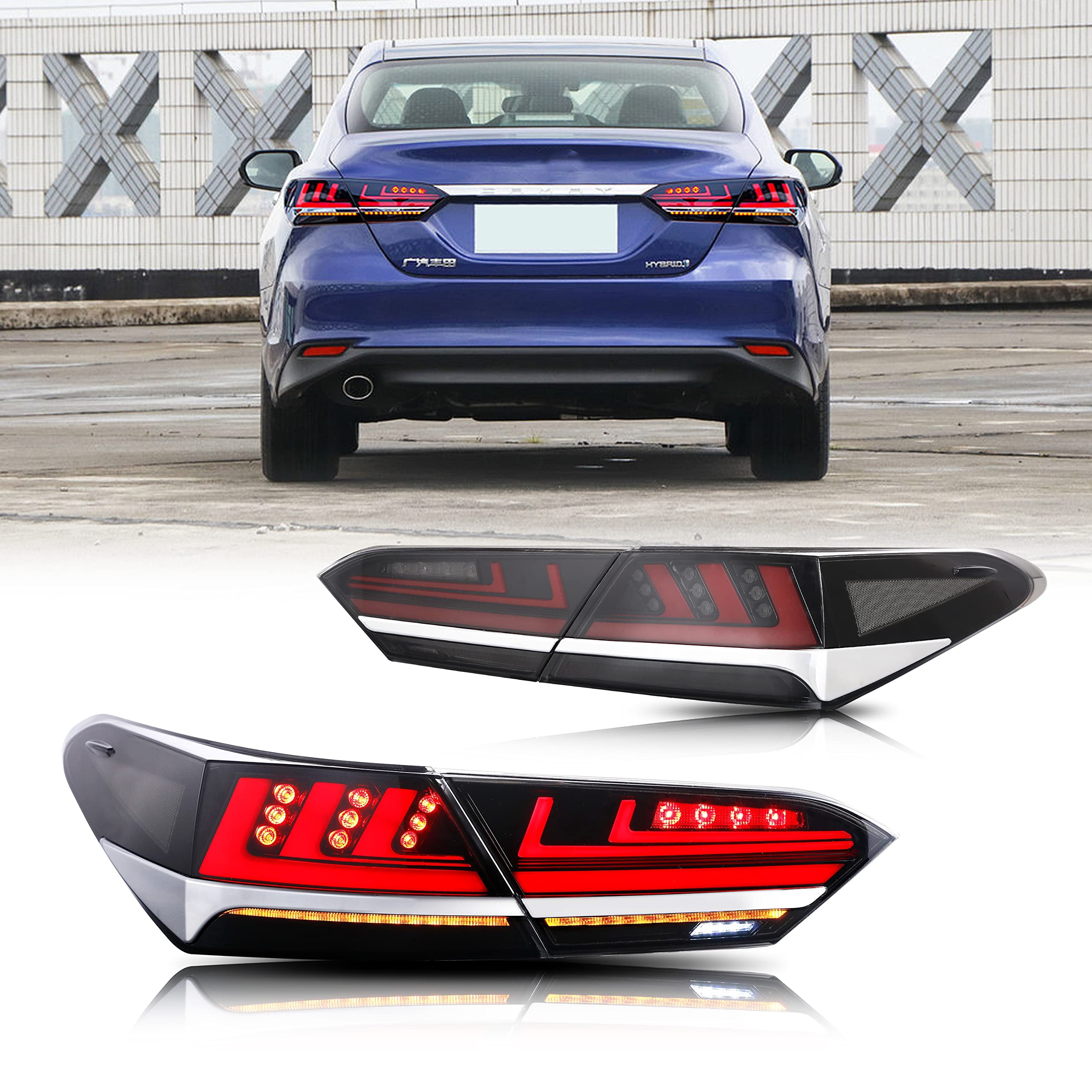 LED Tail Lights Compatible with 2018 2019 2020 2021 2022 8th Gen Toyota ...