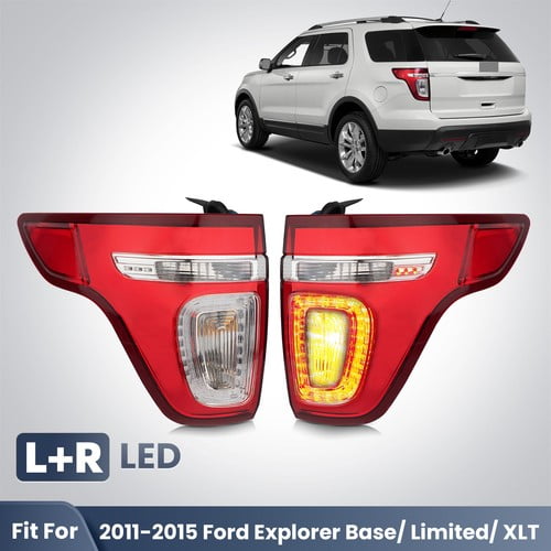 LED Tail Lights For 2011-2015 Ford Explorer Base/ Sport / XLT Left + Right Pair