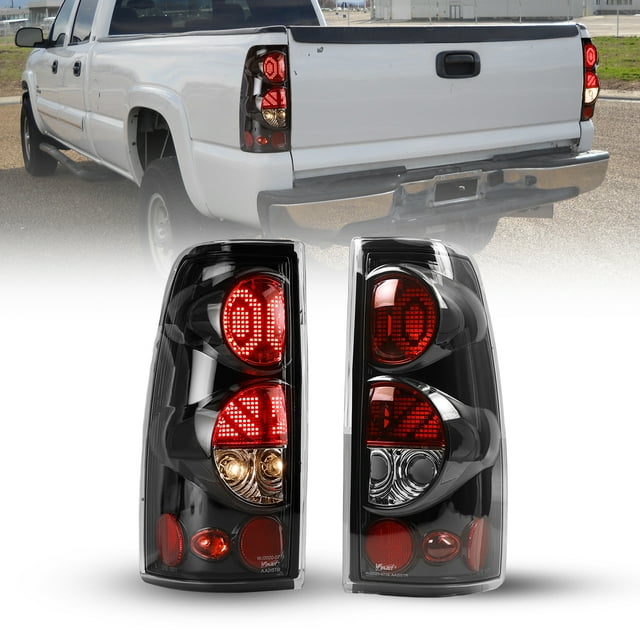 LED Tail Lights for 19992006 Chevy Silverado 1500 2500 3500 Black