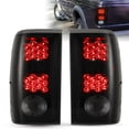thumbnail image 1 of LED Tail Lights for 2001-2005 Ford Ranger Rear Brake Lamps Black Smoke lens Pair, 1 of 10