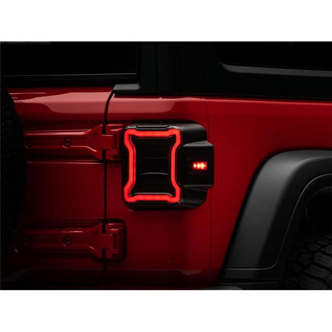 CheroCar Center Console Armrest Pad Cover For 2018 Jeep Wrangler JL (2 & 4 Door) - Black Fabric