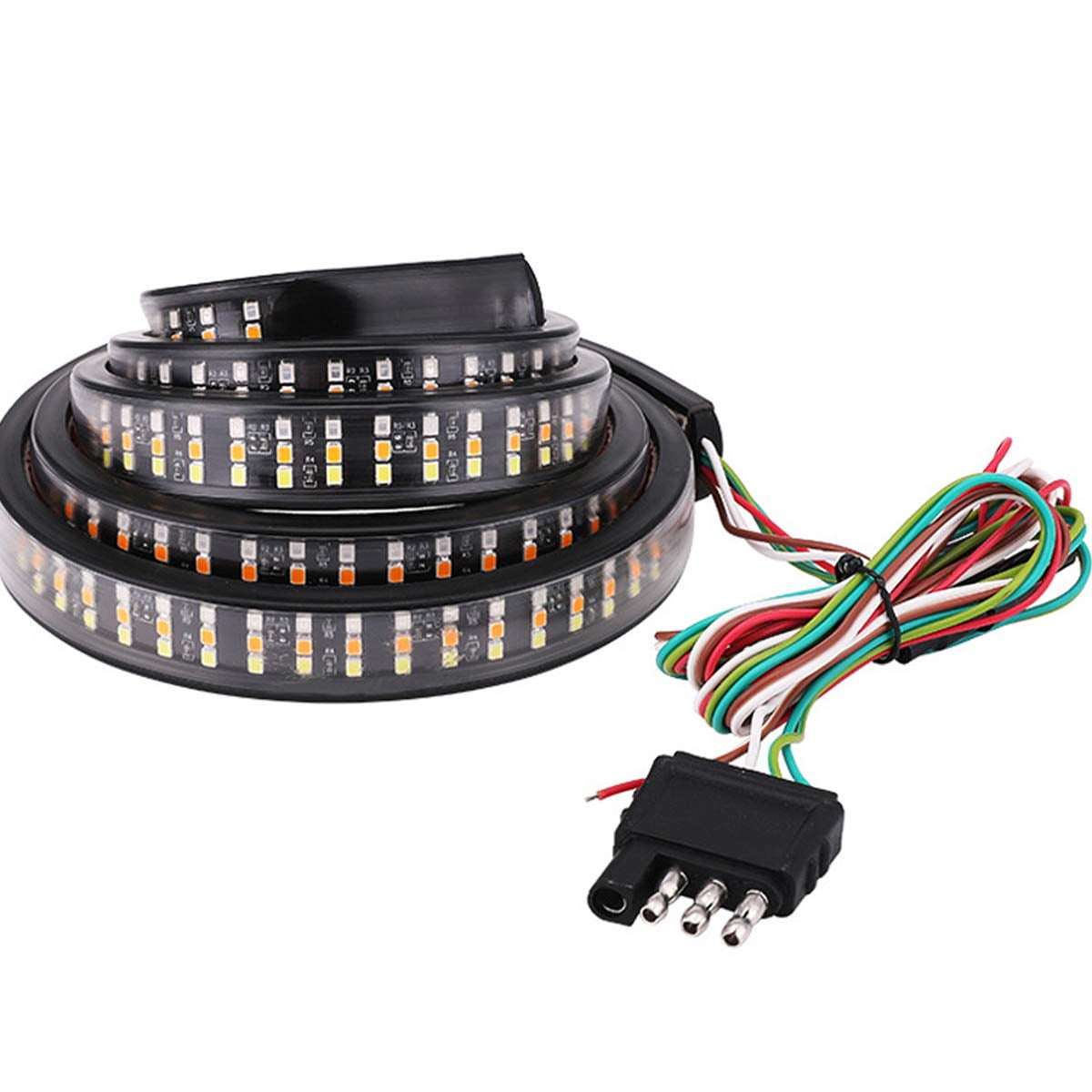 LED Tailgate Light Bar Triple Row, 60 Inch Tail Light Bar for Pickup