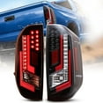 thumbnail image 1 of LED Taillights Renegade Series Compatible with [2014-2021 Toyota Tundra] LED Tail Lamps Red Tube Light Bar 1Pair,Glossy Black+Clear Lens, 1 of 9