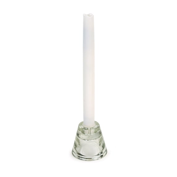 Melrose 31067614 9 in. White Battery Operated Flameless LED Lighted Wax Christmas Taper Candle