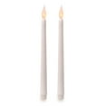 thumbnail image 1 of LED Taper Candle - White - Silicone Tip - Battery - 11 in - 2 pcs, 1 of 2