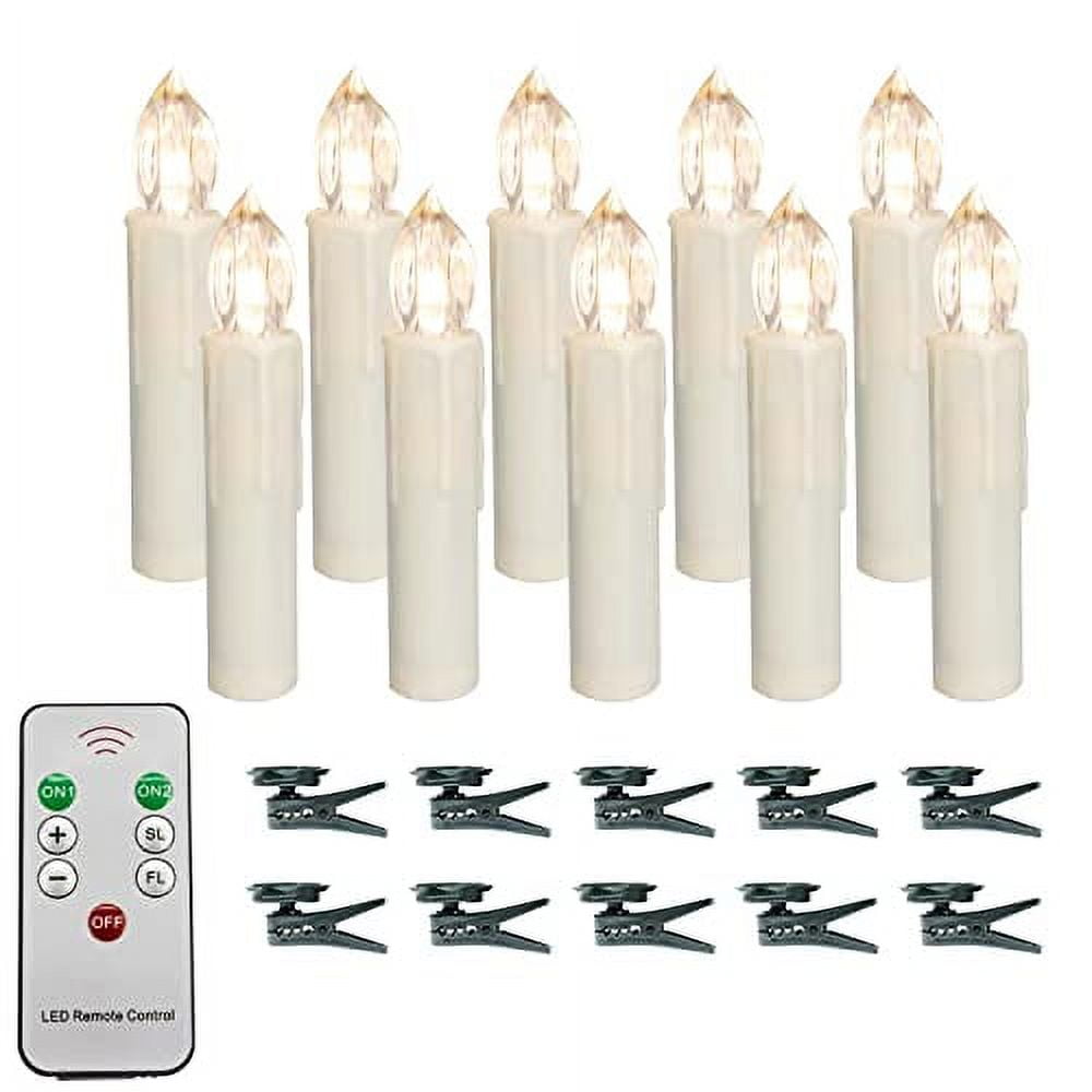 LED Taper Candles Flameless Candle XD Remote Control Battery Operated