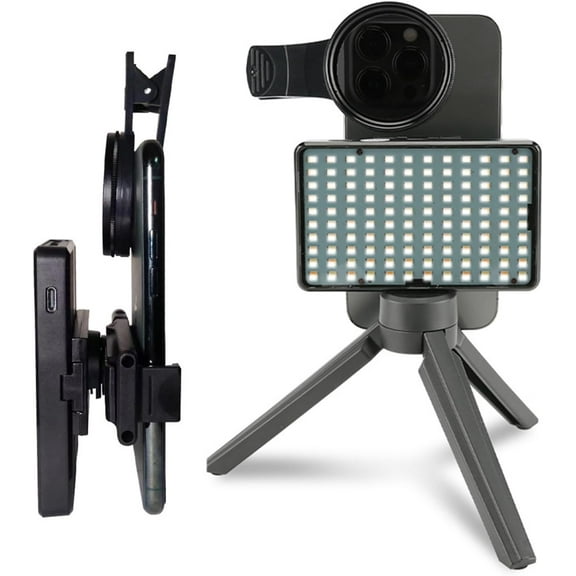 LED Tattoo Light Kit with CPL Filter & Adjustable Stand - 120 Beads Studio Photography Lighting for Tattoo Artists, Eliminate Glare for Smartphones, Tablets, DSLR Cameras