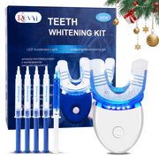 LED Teeth Whitening Light Teeth Whitening Kit with 5 X 3ml Carbamide Peroxide Teeth Whitening Gel,Safe Enamel, perfect ift for Parents,girlfriend/boyfriend gift