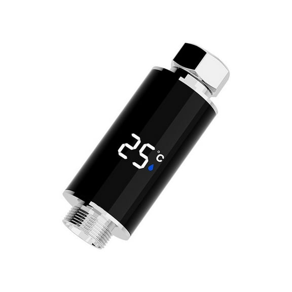 LED Temperature Display Shower Head,Digital Water Thermometer for Safe Baby Bathing,WaterPower Technology