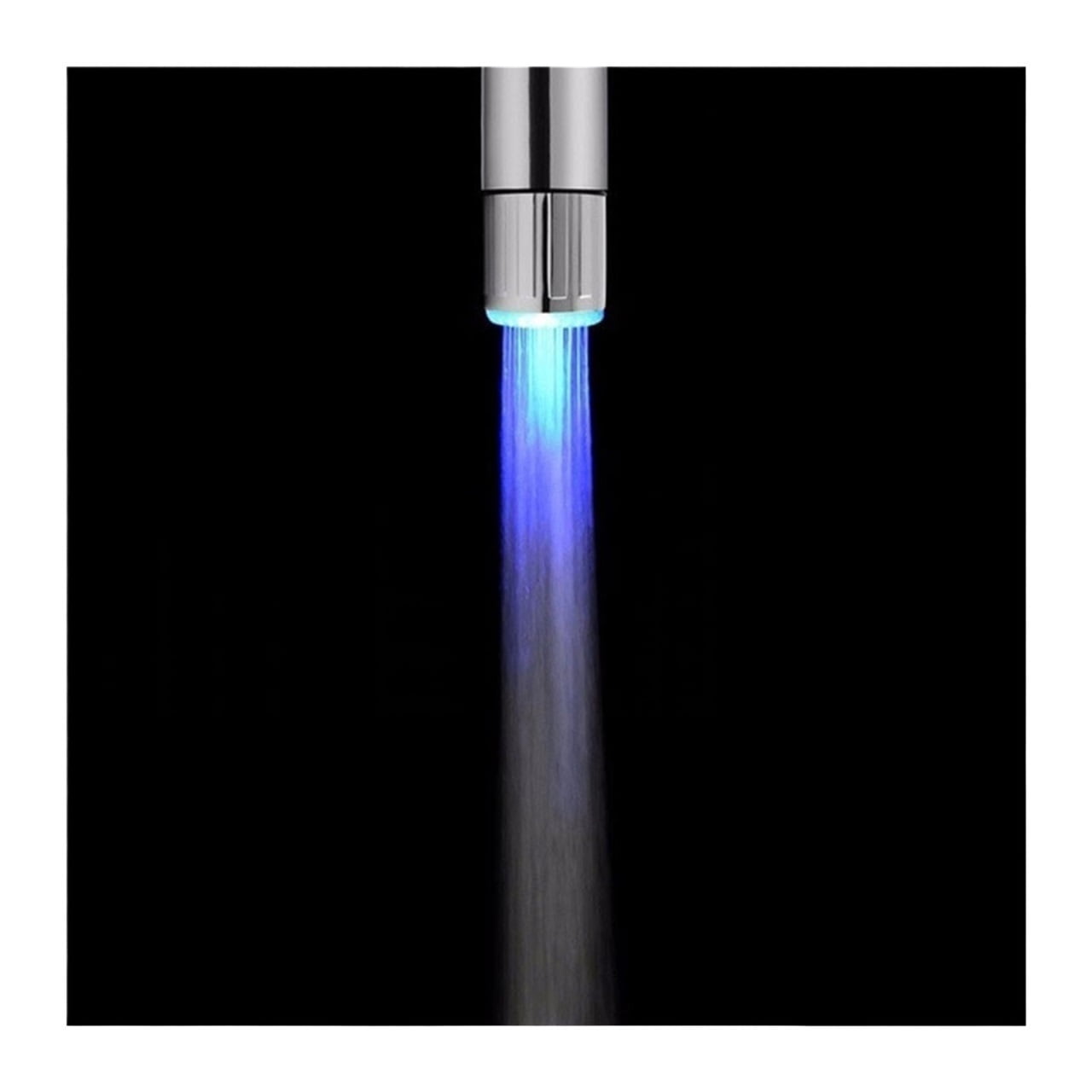 LED Temperature Sensitive Light-up Faucet Kitchen Bathroom Glow Water Saving Faucet Aerator Tap Nozzle Shower Easy To Clean ,Easy to Use