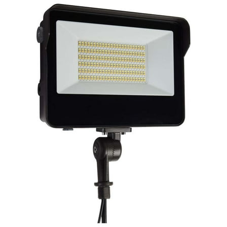 LED Tempered Glass Flood Light w/ CCT Tunable ColorQuick Bronze Finish