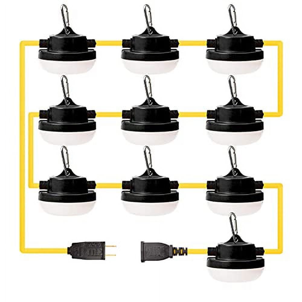 LED Temporary String Lights for Construction Sites, Renovation, Walkways,  Festivals, and Farmers Markets, and Other Outdoor Lighting Solutions Use, 50  ft