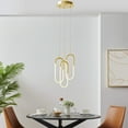 thumbnail image 1 of LED Three Clips Chandelier // Sandy Gold, 1 of 4