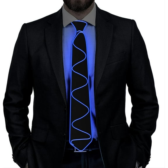 LED Tie Light Tie Glow Light Tie Neon LED Ties LED Light Tie Cool Novelty Tie for Party