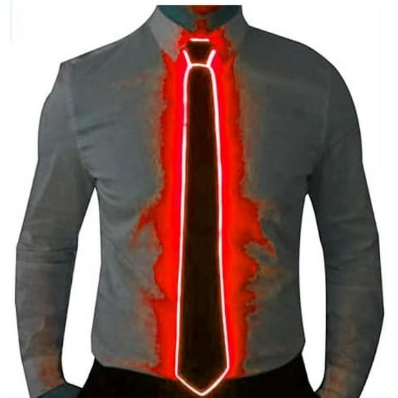 LED Tie, Light Up Tie Light Up Neck Ties Man Light Up Fanny Ties Novelty Necktie For Men LED Light Up Ties
