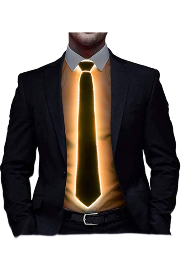 LED Tie, Light Up Tie Light Up Neck Ties Man Light Up Fanny Ties Novelty Necktie For Men LED Light Up Ties