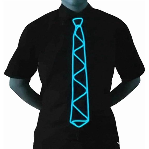 LED Tie, Light Up Tie,Neon LED Tie Adjustable Flashing LED Light Up Tie Cool Novelty Tie for Party