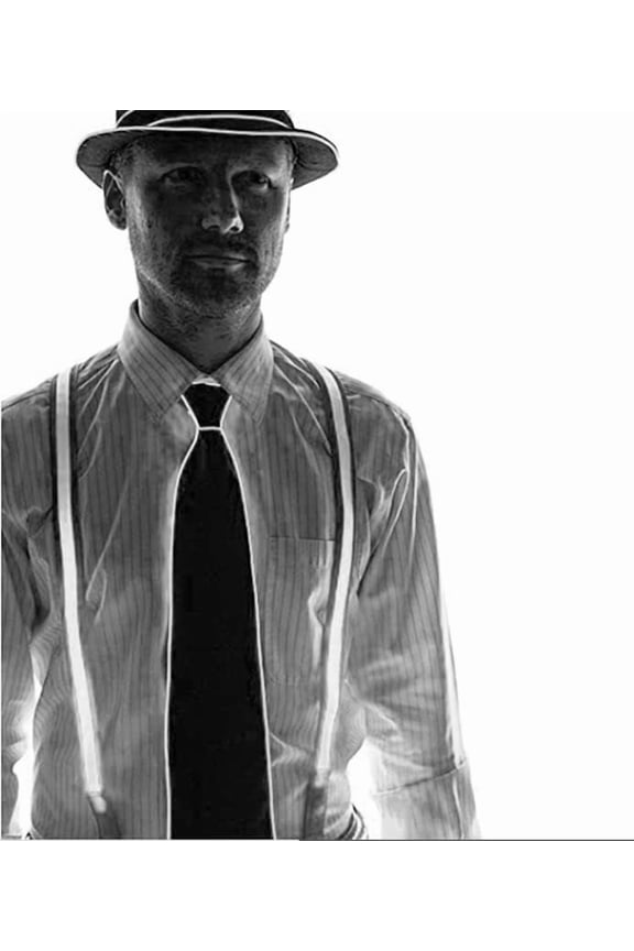 LED Tie with LED Suspenders Light Up Neck Tie Glow Light Up Necktie Neon Led Ties LED Light Up Neck Tie for Party