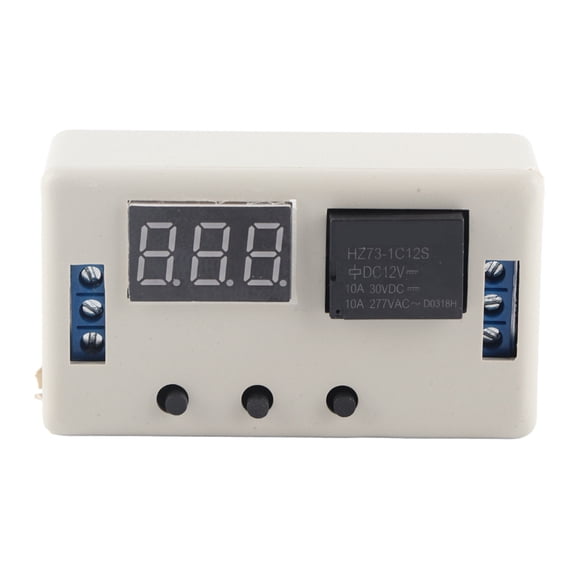 LED Timer Relay LED Display Adjustable Timer Relay Control Switch for Automation Industrial PLC 12V