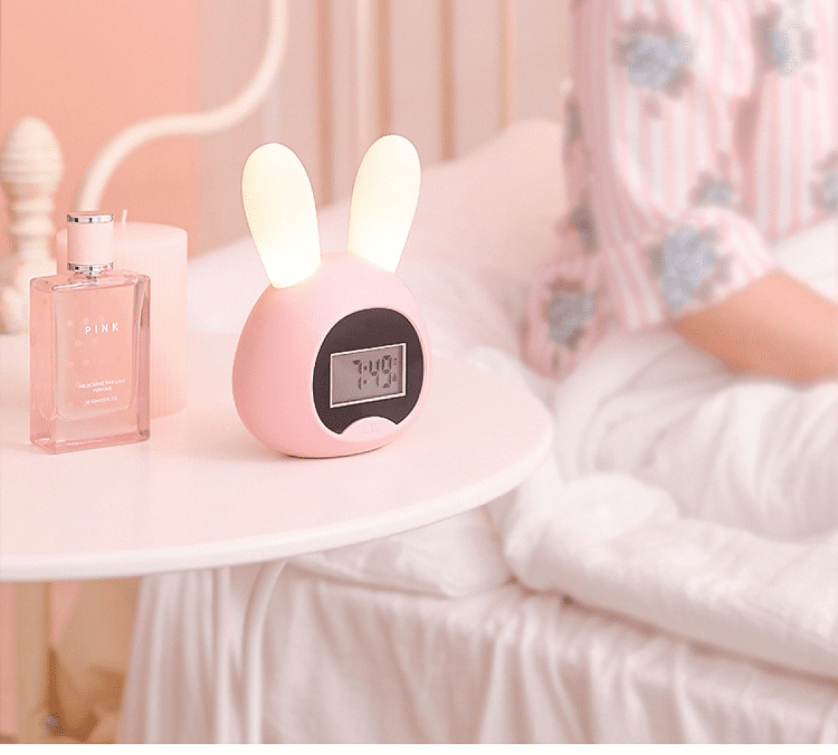 Bunny Night Light Alarm Clock